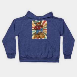 Forest Worker With His Ax - Vintage Kids Hoodie